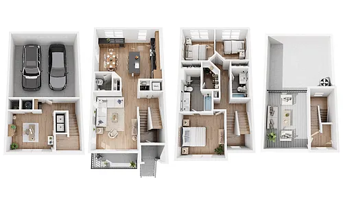 Floor plan Townhome - C