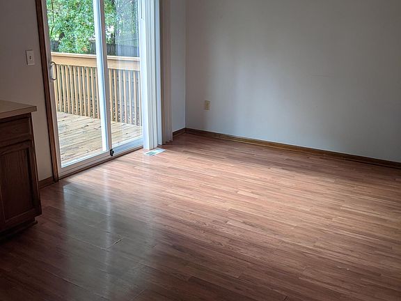 Dining room and door to back porch.