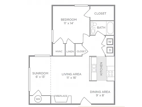 Floor plan The Willow (West)