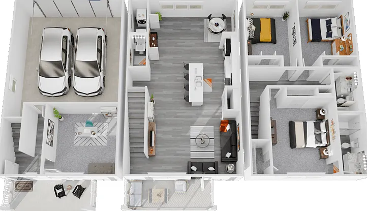 Townhome Floorplan Diagram