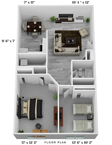 Floor plan 2 Bedroom