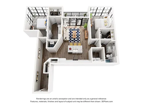Floor plan Deep Blue - C4 (Premium)