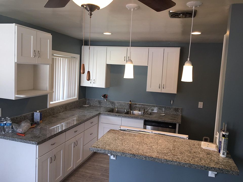 Beautifully remodeled kitchen. New cabinets and Granite Cou