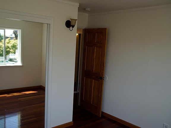 Bedroom with large closet