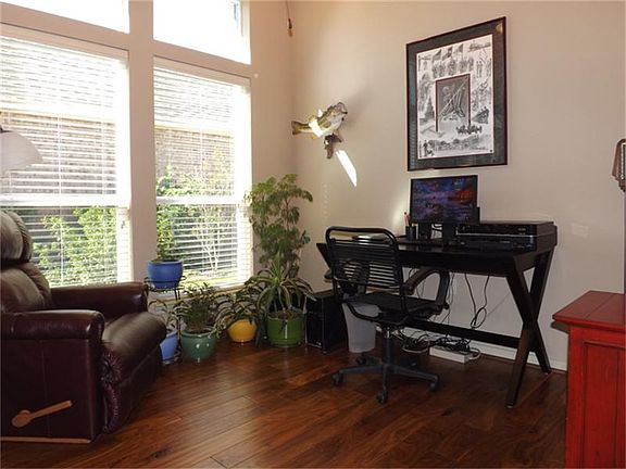 Study would make a comfortable reading library, private office or music room. It is a light -filled 