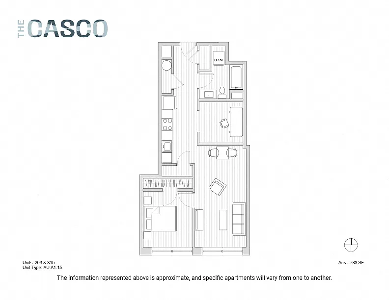 Floor plan The Casco - Mt. Desert Island