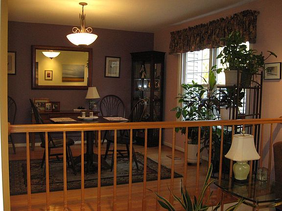 Dining room overlooks living