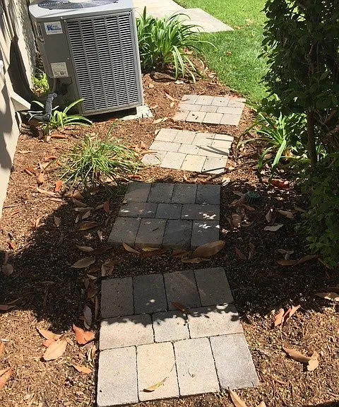 walkway into the backyard