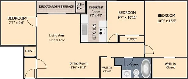 3 Bedroom 1 Bath 3 Bedroom 1 Bath