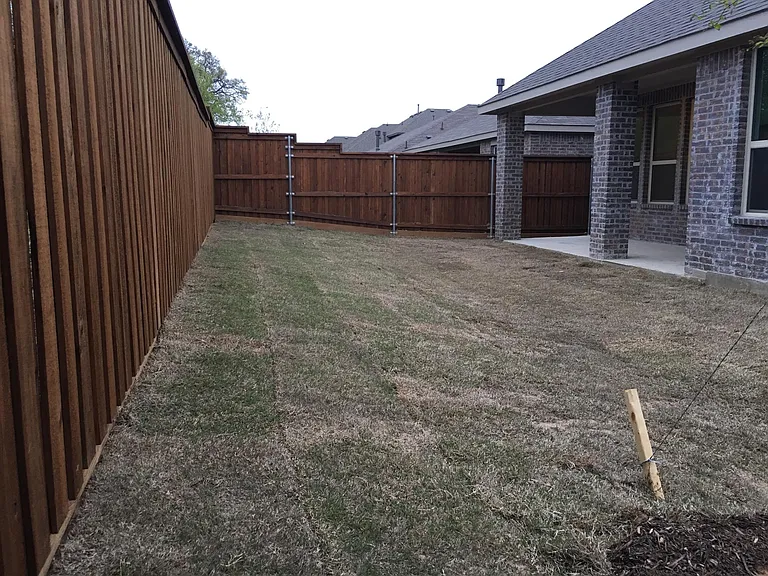 Backyard next to wineyard