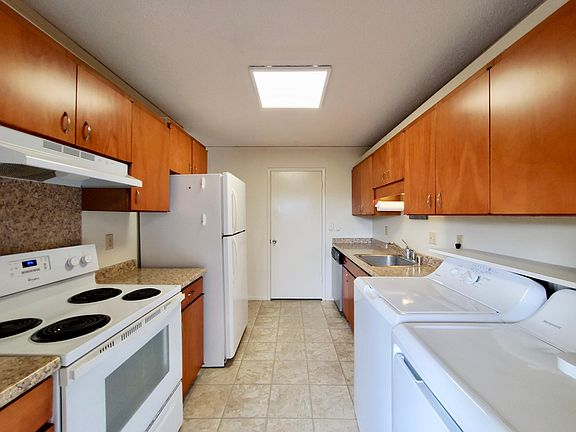 Kitchen with Washer and Dryer