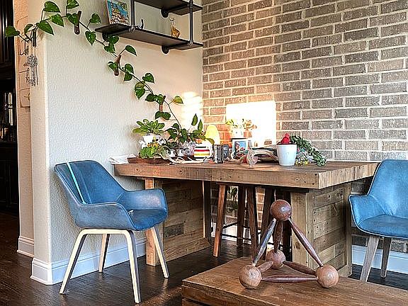 Real brick full accent wall