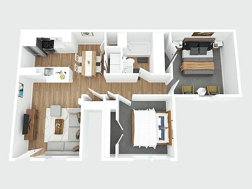 Floor plan B1 Renovated