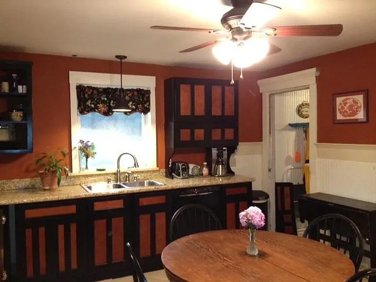 Kitchen with door to laundry/pantry