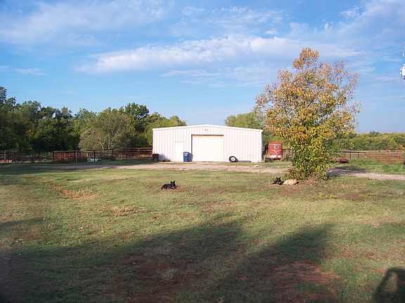metal barn front view