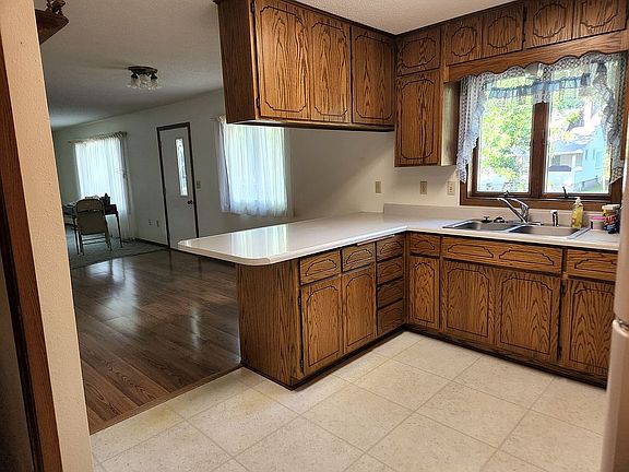 Kitchen. 1/2 bath on left.