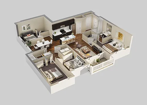 Floor plan 4X2
