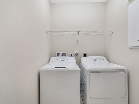 Laundry space off bedroom 3