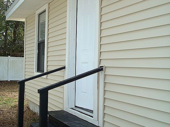 Backdoor to large yard.