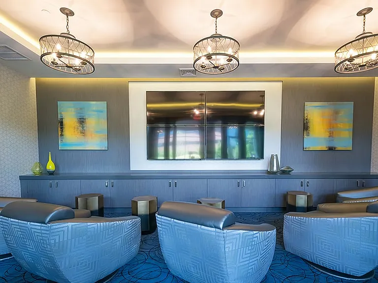 Catch a game or watch a movie in our theater room
