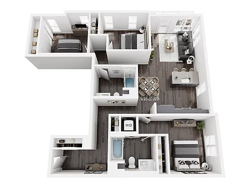 Floor plan 3x2-3BDB