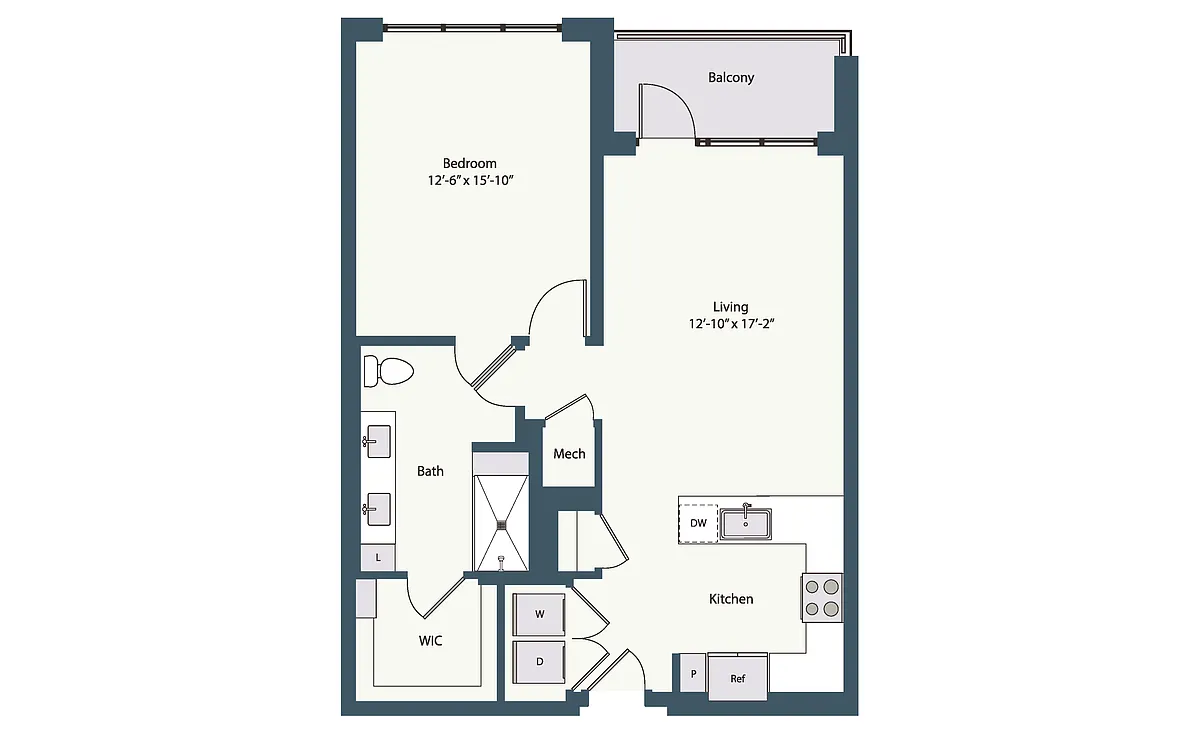 Floor plan 1B