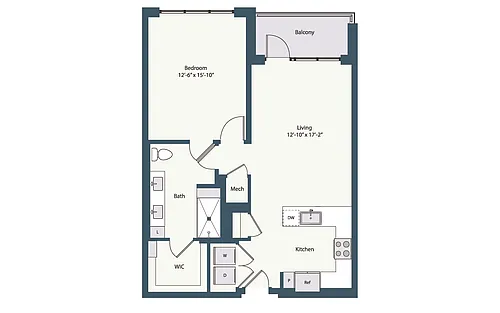 Floor plan 1B