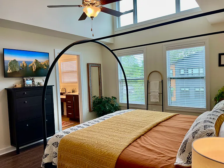 Primary bedroom on top level