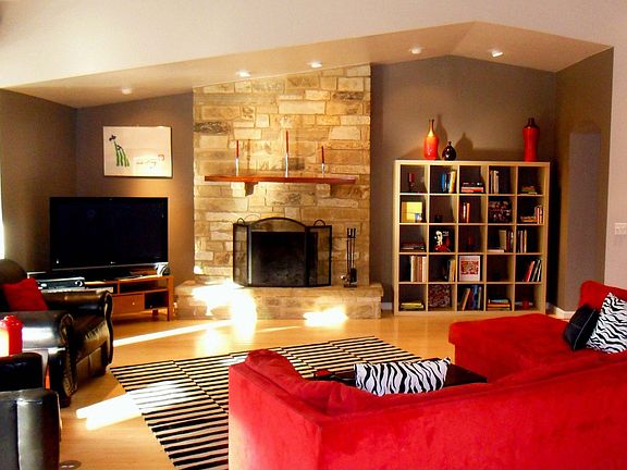 custom built fireplace