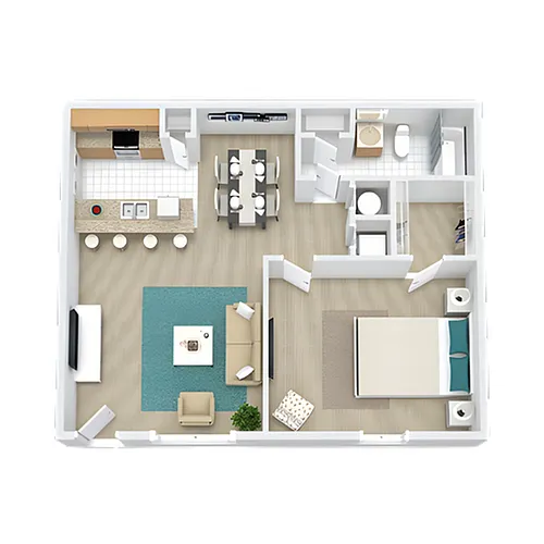 Floor plan 1x1 A2R