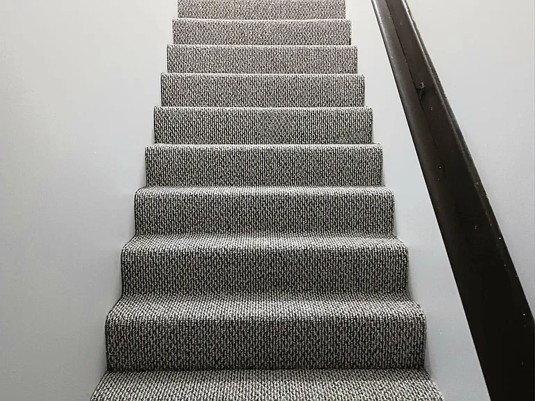 carpeted stairs