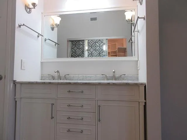 Primary bathroom vanity