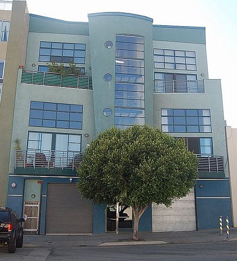 Small 8 unit building. Enclosed secure parking.