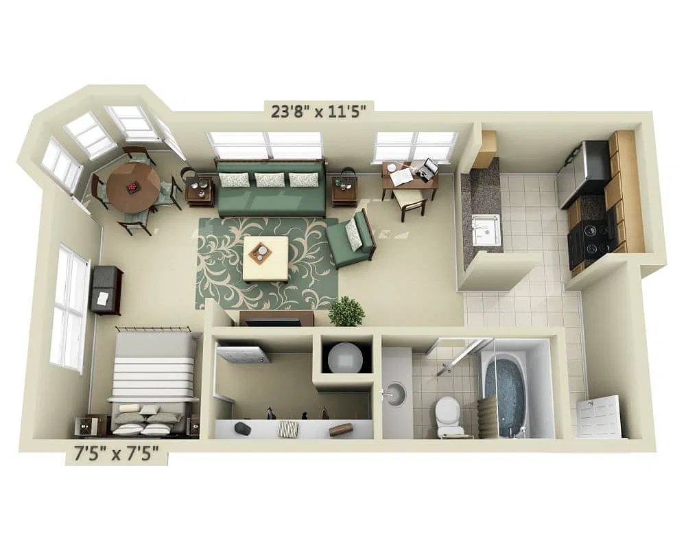 Floor plan Avery (E1B)
