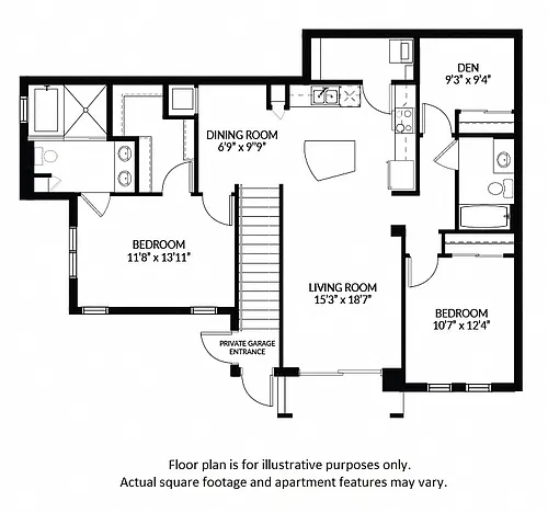 Floor plan B3 WITH GARAGE