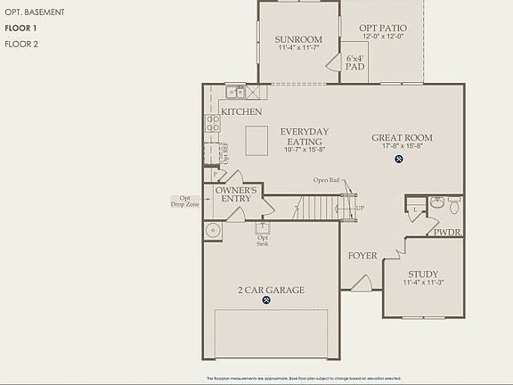 Aspire Floor Plan, Quick Move-In Home, Floor 1