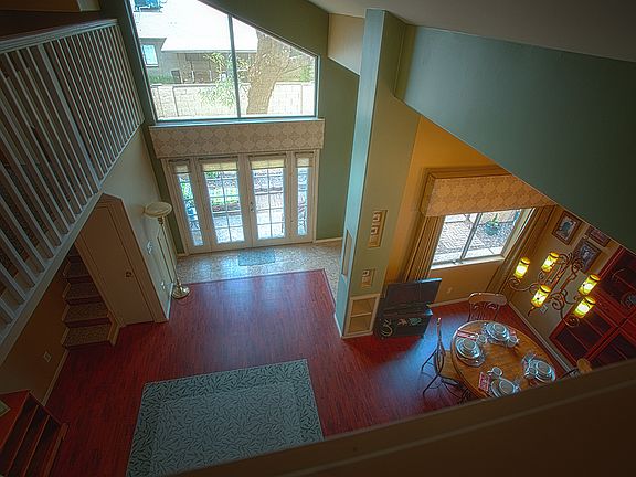living room from loft