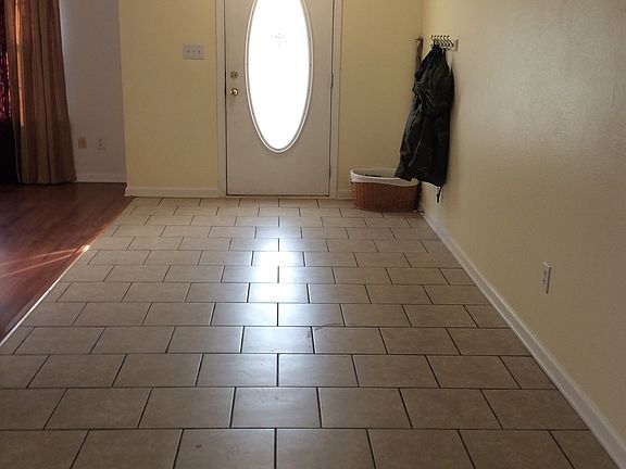 Tiled entry way