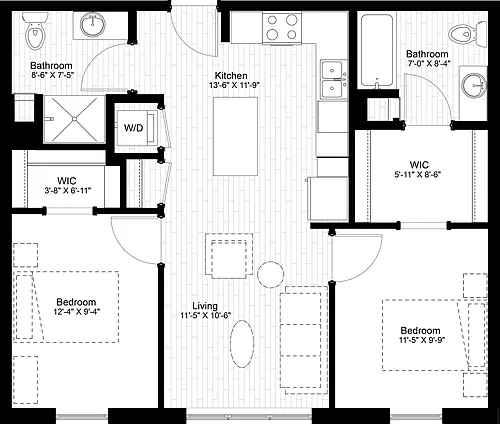 Floor plan B1-Affordable