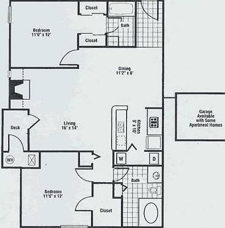 2Br/2BA Floorplan