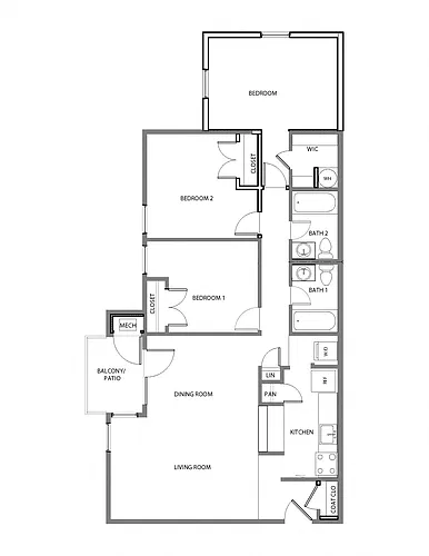 Floor plan 3 Bedroom