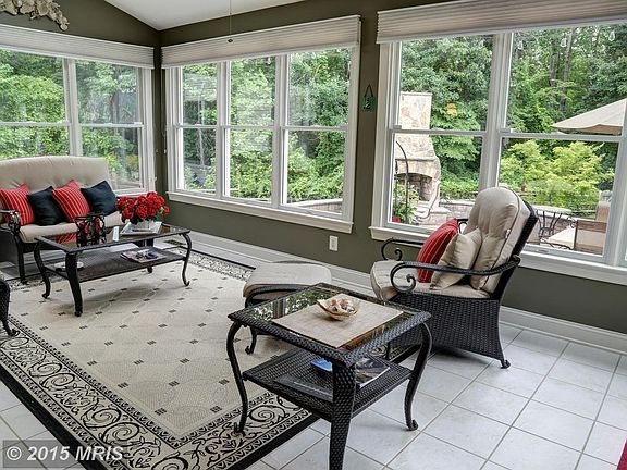 Sunroom steps from your pool