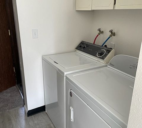 Washer and dryer in the unit