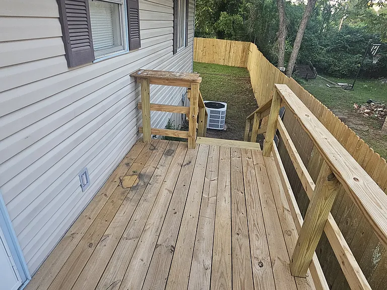 Back Deck & Yard