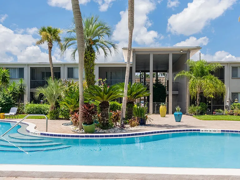Dive into luxury with our resort-style pool and expansive sundeck, a vibrant haven for relaxation.