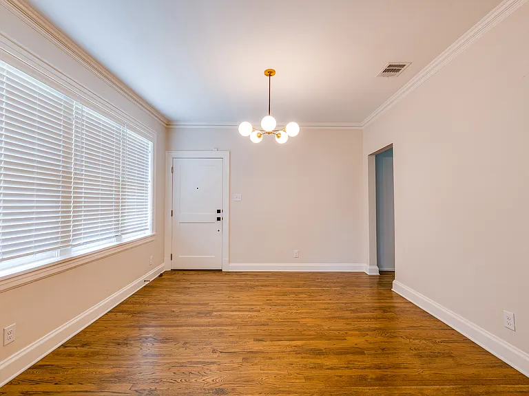 Dining room and view of second unit entrance