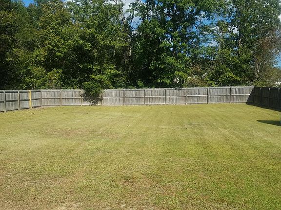 Large fenced in yard
