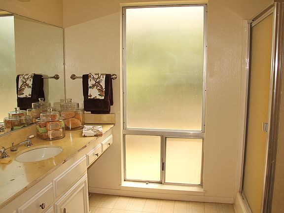 Spacious master bath.