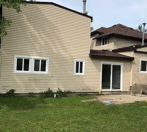 Partial rear view of home