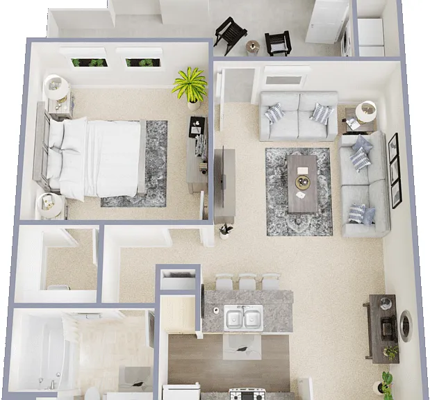 Plan 1 Floorplan Diagram
